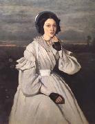 Jean Baptiste Camille  Corot Portrait de Madame Charmois (mk11) Germany oil painting artist
